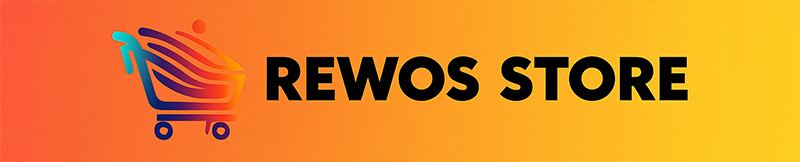 Werbebanner für den REWOS-Store, dem Fitness-Shop für Sportler und Ernährungsbewusste Menschen